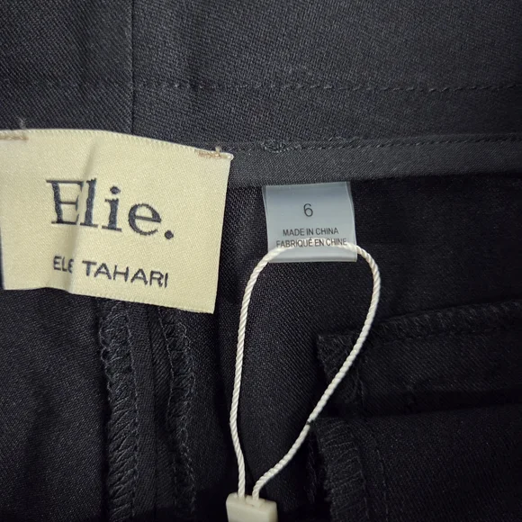 NWT Elie Tahari Women's Classic Black Dress Pants - Picture 2 of 6